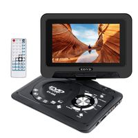 Smyidel 9.8" Portable DVD Player Supports SD Card/USB Port/CD/DVD, Rede Controller,2 Hour Rechargeable Battery, 9" Eye-Protective Screen, Support AV-in/Out,Region Free (Black)