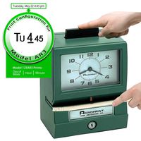 Acroprint 125AR3 Heavy Duty Manual Time Recorder for Day of The Week, Hour (1-12) and Minutes Time Clock