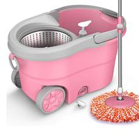 SMLZV 360° Easy Clean Floor Mop Bucket Microfiber Spinning Mop Home Cleaning Kit for Hardwood Floors and Tiles for Floor Cleaning