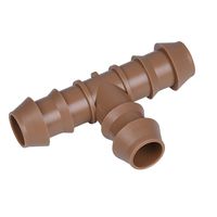 Arfun 20-Pack Drip Irrigation Barbed Tee Fittings, Fits of 1/2", 17mm .600" ID Drip Tubing