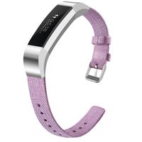 OenFoto Bands Compatible Fitbit Alta HR/Fitbit Alta/Ace, Adjustable Nylon Wristband Replacement Watch Band Strap Accessory Bracelet for Fitbit Alta HR/Fitbit Alta Smart Watch, Large Light Purple