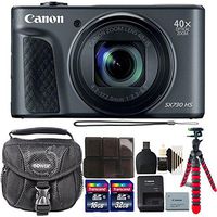 Canon Powershot SX730 HS Digital Camera (Black) with 48GB Accessory Bundle