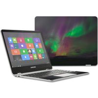 MightySkins Skin Compatible with Samsung Chromebook Plus 12.3"(2017 - Aurora Borealis | Protective, Durable, and Unique Vinyl wrap Cover | Easy to Apply, Remove, and Change Styles | Made in The USA