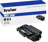 VersaToner - 51X Q7551X MICR Toner Cartridge for Check Printing - Compatible with LaserJet P3005, M3027, M3035