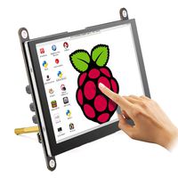 ELECROW 5 Inch Raspberry Pi Monitor Touchscreen Capacitive IPS Display 800x480 USB Powered HDMI Monitor with Built-in Speaker & Stand for Raspberry Pi 4 3 2 Model B Win PC