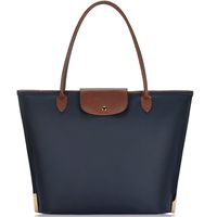 Sunny Snowy Laptop tote Bag,15 Inch Water Resistant Nylon Laptop Bag for Women Lightweight Tote Bag with Durable Handle,Blue-1