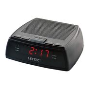 Leetac AM & FM Radio Dual Alarm Clock with LED Display & Sleep/Snooze Timers
