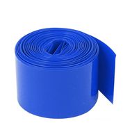 uxcell 18mm Dimeter 8M Length Blue PVC Heat Shrink Tubing for 1 x 18650 Battery