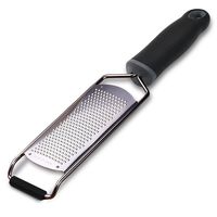 Stainless Steel Cheese Grater, Ergonomic Soft Handle Lemon Ginger Potato Zester with Plastic Cover