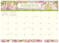 Orange Circle Studio 2020 Decorative Desk Blotter Calendar, Where Love Grows