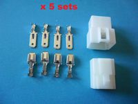 USA Seller Electric bike/Car/RC/RV 6.3mm high power MOLEX Connector Plug 4-Pin M&F x 5 sets
