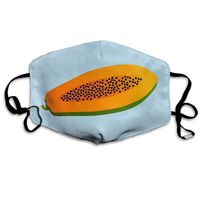 Hongclever Mouth Masks Papaya Reusable Washable Earloop Mask,Face Cover for Outdoor Sun Anti Dust Allergy