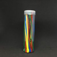60 Pcs Reusable Releasable Adjustable Cable Ties Nylon Zip Ties Self-Locking 8 Inch Assorted 6-colors Kit (0.185"x8")