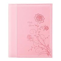 Artmag Photo Picutre Album 4x6 400 Photos, Extra Large Capacity Leather Cover Wedding Family Photo Albums Holds 400 Horizontal and Vertical 4x6 Photos with White Pages(Pink)