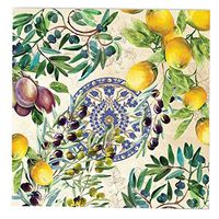 20-Count 3-Ply Paper Cocktail Napkins, Tuscan Grove