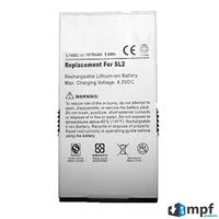 MPF Products 1615mAh Extended AE737173025076 Battery Replacement Compatible with Sirius Stiletto 2 SL2 Portable Satellite Radio SL2PK1 01070000014