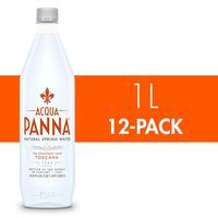Acqua Panna Natural Spring Water, 33.8 Oz Plastic Bottles (12 Pack), 33.8 Fl Oz (12 Count)