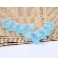 1 Pair Gel Toe Separators -Toe Separators Spacers Straighteners - Bunion Corrector Suitable for Men and Women(Blue)
