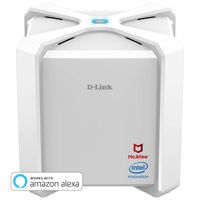 D-Link AC2600 All-In-One WiFi Router with Smart Home Protection, Smart Parental Controls Powered by McAfee, Includes 2-Year McAfee LiveSafe Antivirus, Works with Alexa (DIR-2680-US-W) (Renewed)