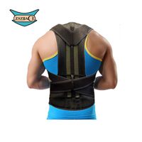 ZSZBACE Adjustable Back Brace,Breathable,Back Support for Lower Back Strain (S: Waist Length fits 27.5-33.4", Black)