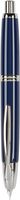 PILOT Vanishing Point Collection Refillable & Retractable Fountain Pen, Blue Barrel with Rhodium Accents, Blue Ink, Medium Nib (60243)