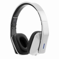 WhiteLabel On Ear Bluetooth Headphones, Standard Style (WL558+White Black)