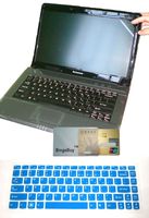 Keyboard Skin+14'' LCD Cover for Lenovo U41 S41 Y480 Y480p Y470 Y410p Y400 Y40 Z410 Z480 Z485 Z480 Z470 Z465 Z460A Z460 Z40 G410 G485 G480 G475 G470 G40 Flex 14, Flex 2 14'' (semi-blue keyboard skin)