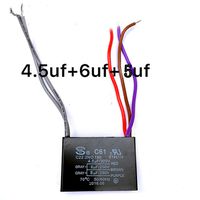 New CEILING FAN CAPACITOR CBB61 4.5uf + 6uf + 5uf 5 WIRE 250V