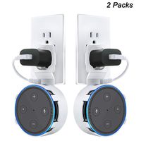 Dot 2nd Generation Wall Mount, A Space-Saving Dot Accessories for Dot (White 2-Pack)