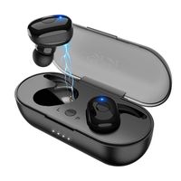 Vealvion Wireless Earbuds Bluetooth 5.0 Bluetooth Headphones IPX5 Built-in Mic in-Ear Earphones with Deep Bass Hi-Fi Sound with 500mAh Portable Charging Case for Sports Running (Black)