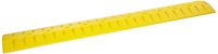 Eagle 1792 6' High Density Polyethylene Speed Bump - Cable Guard with Anchor Kit, Yellow, 72" Length, 10" Width, 2" Height