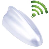 Possbay Car Antenna, Shark Fin Antenna AM FM Radio Signal Aerial Adhesive Tape Base Super Functional