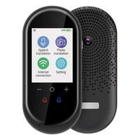 [Upgraded] Language Translator Device with Camera Translation Bluetooth Earphones Connection 2.4 Inch Screen 106 Languages Two Voice Translation(Black)