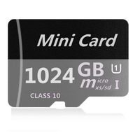SADBOX 1024GB Micro Card SDXC Class 10 Memory Card with Adapter High Speed Memory Card TF Card，Designed for Android Smartphones, Tablets and Other Micro SD Card Compatible Devices (Gray)
