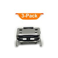 DGSUS (3PACK) Replacement Micro USB Charger Port Female Type SMT Solder Soldering Jacks Charging Connector Compatible with Marley Little Get Together Mini Bluetooth Speaker EM-JA013