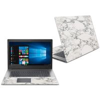 MightySkins Skin Compatible With Lenovo Ideapad 330 17" (2018) - White Marble | Protective, Durable, and Unique Vinyl Decal wrap cover | Easy To Apply, Remove, and Change Styles | Made in the USA