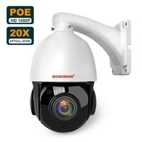POE PTZ Camera Outdoor, BOAVISION 1080P High Speed Home Surveillance ip Camera, Pan/Tilt/ 20x Optical Zoom CCTV Security Dome Cameras, 328ft Night Vision IP66 Waterproof, Support IE Access & ONVIF Pro