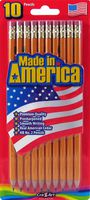 Cra-Z-art Made In America Pre-Sharpened No.2 Yellow Pencils, 10 Count (12001)