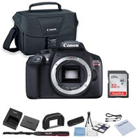 Canon EOS Rebel T6 DSLR Camera (Body Only) + 32GB SanDisk Memory + Shoulder Bag + Camera Deluxe Starter Kit
