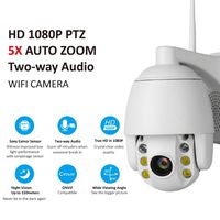 Fbestbody HD1080P Wireless Security Camera Outdoor WiFi IP CCTV Dome Camera 5X Optical Zoom Camera Two-Way Audio Night Vision Home Surveillance Video Camera,Model BCV05