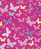 Butterflies Gift Wrap Roll 24" x 15'