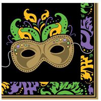 Mardi Gras Magic Lunch Napkins 18 Per Pack