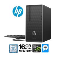 HP Pavilion 590 Desktop PC Core i7 8700 6-Core 16GB 1TB HDD NVDIA GTX1050 2GB (Renewed)