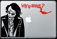 Joker Decal - Dark Knight Joker - Sticker Decal MacBook, Air, Pro All Models.