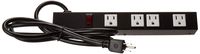 Opentron OT1046 Metal Power Strip Surge Protector 1 Foot 4 Outlet 6 feet Power Cord
