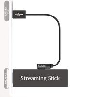 fire-Cable Streaming Stick TV Power Adapter (Eliminates AC Outlet)
