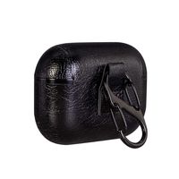 Madevil Leather Case Compatible with Apple AirPods Pro [Slim][Shockproof] Leather Silicone Shell Anti-Fall Soft Business Style Cover for AirPods Pro Charging Case (Black, AirPods Pro)