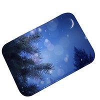 Pgojuni Cartoon Snowman Carpet New Year Christmas Living Room Door Mat 1pc 40x60CM (H)