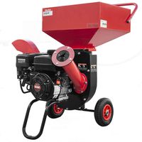 XtremepowerUS 6.5HP Multifunction Chipper Shredders Gas Powered 212cc Wood Chipper Shred Branches