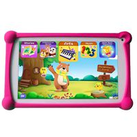Kids Tablet, B.B.PAW 7 inch 1G+8G WiFi Android Tablet with 120+ English Preloaded Learning&Training Apps and Protective Case for Kids-Red